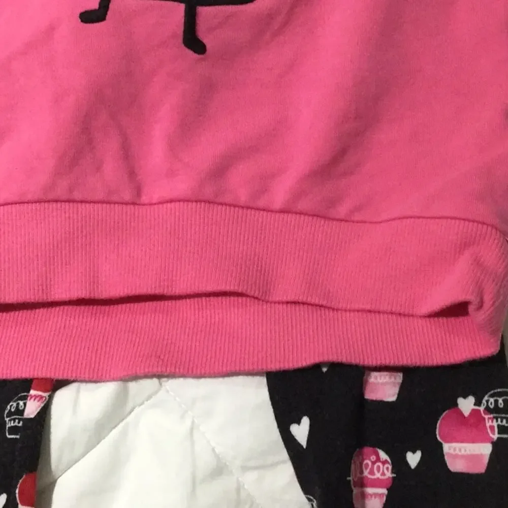 Dog sweatshirt w/cupcake leggings